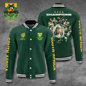 South Africa x Rugby World Cup Green Sport Jacket, Baseball Jacket