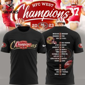 San Francisco 49ers NFC West Division Champions Black T-Shirt, Jogger, Cap Special Edition