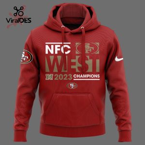 2023 San Francisco 49ers Champions NFC Division Red Hoodie, Jogger, Cap