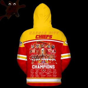 NFL Kansas City Chiefs Super Bowl Team Champions Signatures Style Hoodie, Jogger, Cap