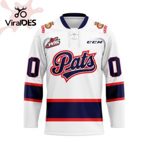 Custom Regina Pats Away Hockey Jersey Personalized Letters Number