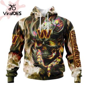 Personalized NFL Washington Commanders Limited Skull Art Design Hoodie 3D