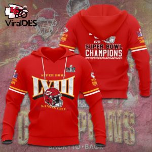 Limited Kansas City Chiefs LVIII Special Super Bowl Champions Red Hoodie 3D