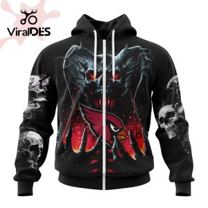 Personalized NFL Arizona Cardinals Special Skull Art Design Hoodie 3D