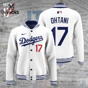 Los Angeles Dodgers x Shohei Ohtani White Baseball Jacket, Sport Jacket