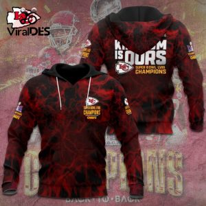 Limited Kansas City Chiefs The Kingdom Is Ours Super Bowl LVIII Champions Hoodie 3D