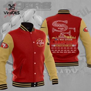 San Francisco 49ers NFC Division Football Champions Red Baseball Jacket, Sport Jacket