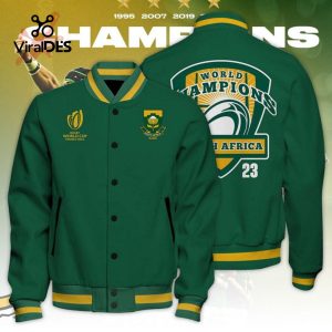 South Africa x Rugby World Cup 2023 Champions Green Sport Jacket, Baseball Jacket