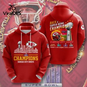 Kansas City Chiefs LVIII Super Bowl Champions Special Team Logo Red Hoodie 3D