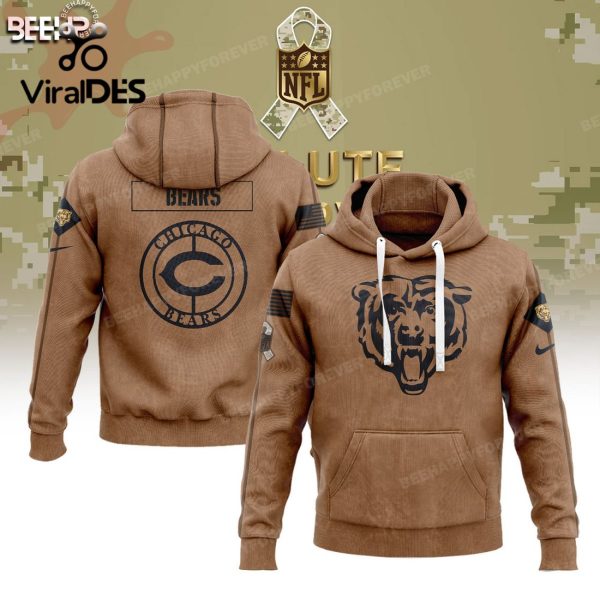 Chicago Bears NFL Salute To Service Veterans Hoodie, Jogger, Cap