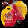 Back To Back Kansas City Chiefs Super Bowl LVIII Champions Paint Style Signatures Hoodie 3D