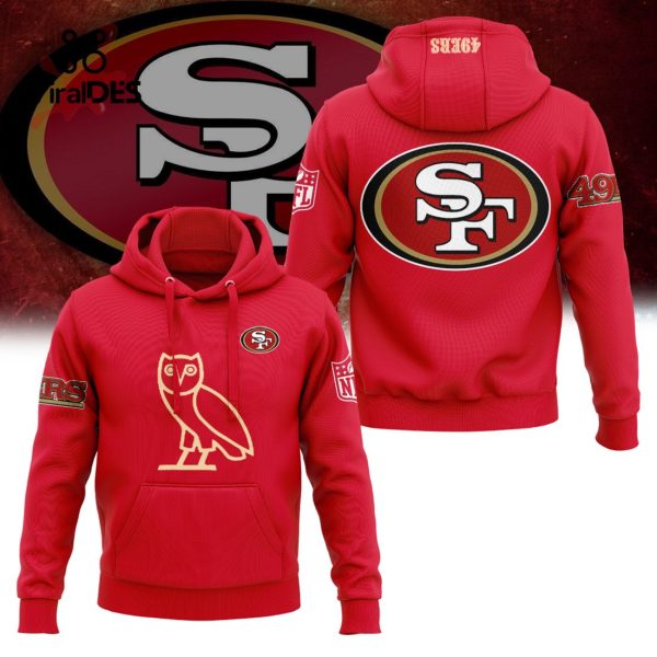 Classic San Francisco 49ers Owl Design Red Hoodie 3D Limited Edition