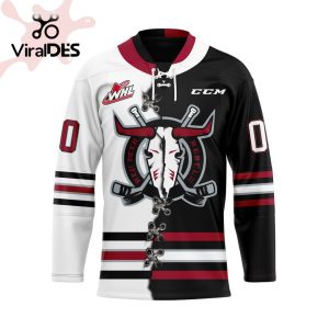 Custom Red Deer Rebels Mix Home And Away Hockey Jersey Personalized Letters Number