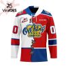 Custom Edmonton Oil Kings Home Hockey Jersey Personalized Letters Number