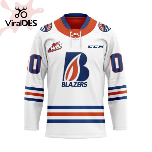 Custom Kamloops Blazers Away Hockey Jersey Personalized Letters Number