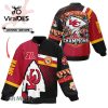 AFC Champions Chiefs Are All In Kansas City Chiefs Black Design Baseball Jacket