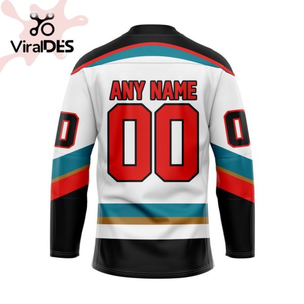 Custom Kelowna Rockets Away Hockey Jersey Personalized Letters Number