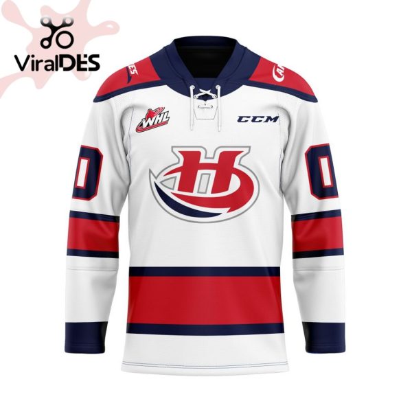 Custom Lethbridge Hurricanes Away Hockey Jersey Personalized Letters Number