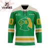 Custom Lethbridge Hurricanes St Patrick Day Custom Name Custom Number Team Hockey Jersey