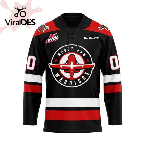 Custom Moose Jaw Warriors Home Hockey Jersey Personalized Letters Number