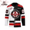 Custom Moose Jaw Warriors Home Hockey Jersey Personalized Letters Number