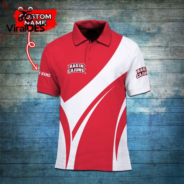 Custom Name Louisiana Ragin’ Cajuns Polo, Cap Limited Edition