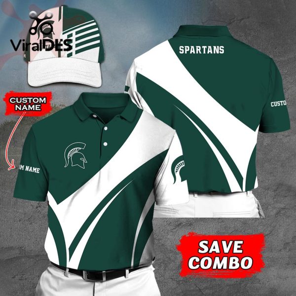 Custom Name Michigan State Spartans Polo, Cap Limited Edition