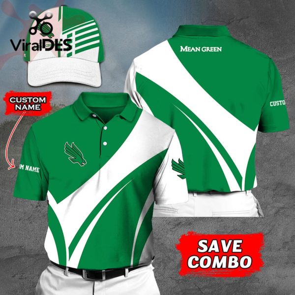Custom Name NORTH TEXAS MEAN GREEN Polo, Cap Limited Edition