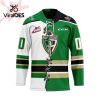 Custom Prince Albert Raiders St Patrick Day Custom Name Custom Number Team Hockey Jersey