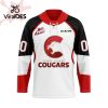 Custom Prince George Cougars Home Hockey Jersey Personalized Letters Number