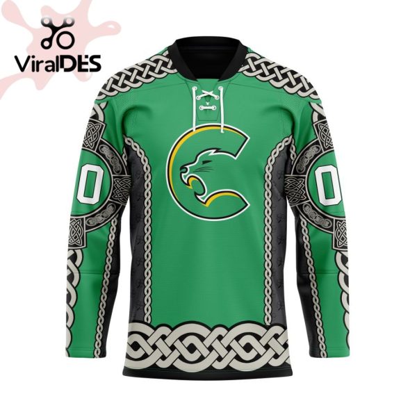 Custom Prince George Cougars St Patrick Day Custom Name Custom Number Team Hockey Jersey