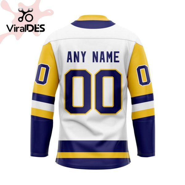 Custom Saskatoon Blades Away Hockey Jersey Personalized Letters Number