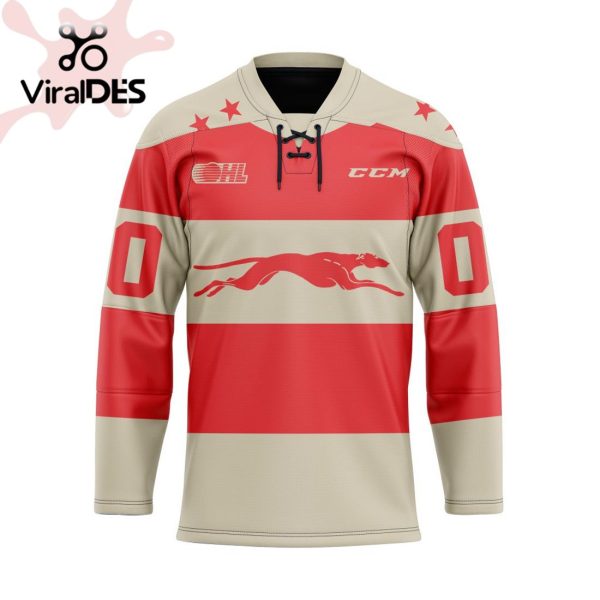 Custom Sault Ste. Marie Greyhounds Alternate Hockey Jersey Personalized Letters Number