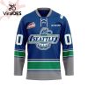 Custom Seattle Thunderbirds Mix Home And Away Hockey Jersey Personalized Letters Number