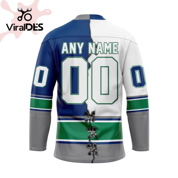 Custom Seattle Thunderbirds Mix Home And Away Hockey Jersey Personalized Letters Number