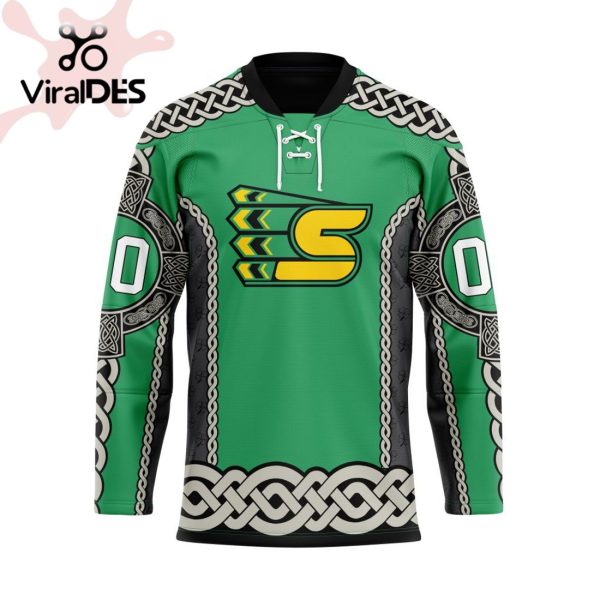 Custom Spokane Chiefs St Patrick Day Custom Name Custom Number Team Hockey Jersey