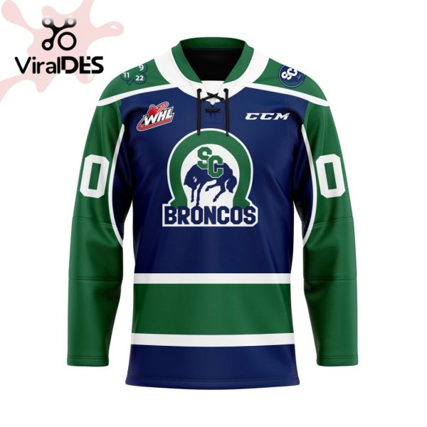 Custom Swift Current Broncos Home Hockey Jersey Personalized Letters Number