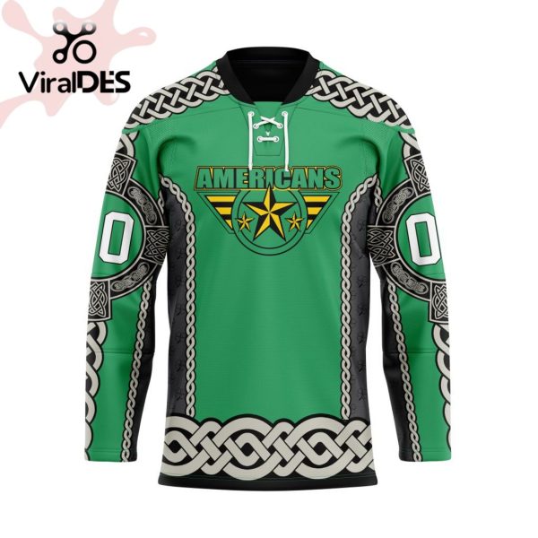 Custom Tri-City Americans St Patrick Day Custom Name Custom Number Team Hockey Jersey