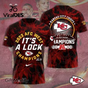 2023 Kansas City Chiefs AFC West Champions It’s A Lock Special Hoodie 3D Design