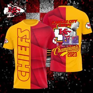 Kansas City Chiefs LVIII Super Bowl Champions 2023 Mix Color Hoodie 3D Limited