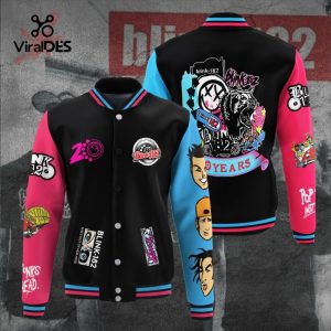 Blink-182 Black Baseball Jacket, Sport Jacket Limited Edition