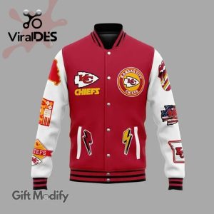 Limited Kansas City Chiefs Kingdom Super Bowl Champion Red Design Baseball Jacket