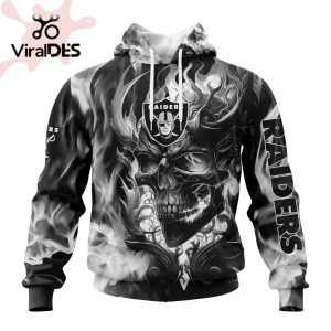 Personalized NFL Las Vegas Raiders Limited Skull Art Design Hoodie 3D