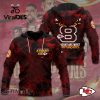 Kansas City Chiefs 2023 Straight AFC West Champions Limited Hoodie 3D