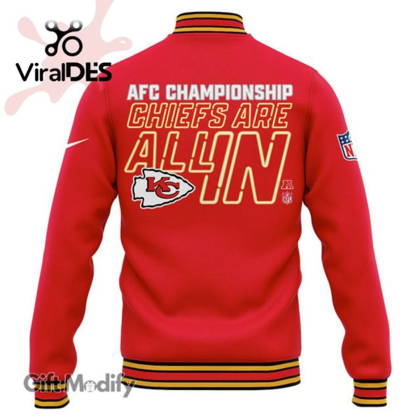 Kansas City Chiefs AFC West Championships Chiefs Are All In Red Baseball Jacket