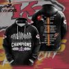 Kansas City Chiefs LVIII Super Bowl Champions 2023 Mix Color Hoodie 3D Limited