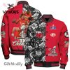 Kansas City Chiefs National Football Red Design Baseball Jacket All Over Printed