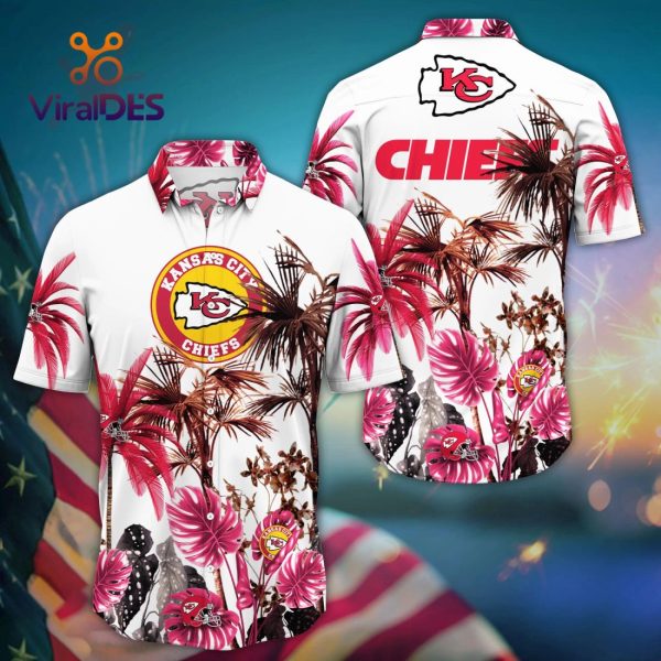 Kansas City Chiefs NFL Floral Design For Fans Summer White  Hawaii Shirt