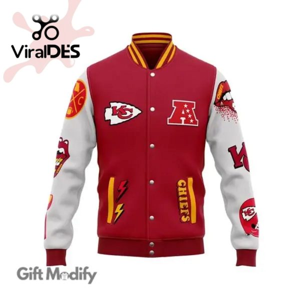 Kansas City Chiefs Super Bowl Champion Wolf Chiefs Kingdom Red Baseball Jacket