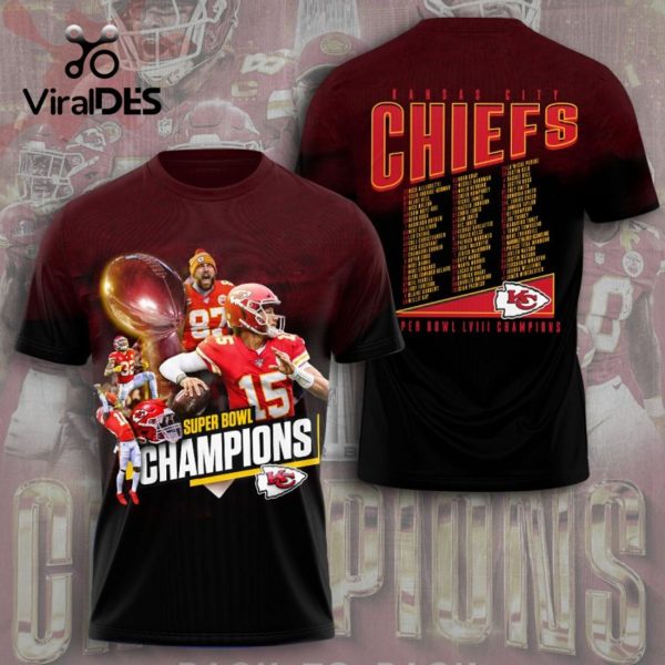 Kansas City Chiefs Super Stars Team Super Bowl LVIII Champions Hoodie 3D Apparels